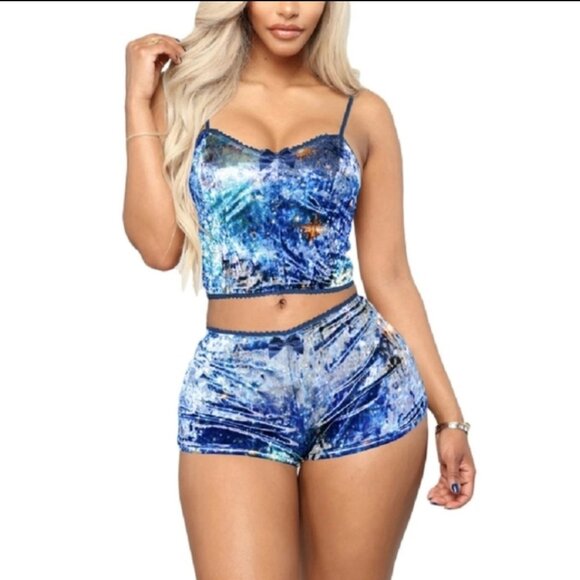 Velvet Loungewear Set - Picture 1 of 8